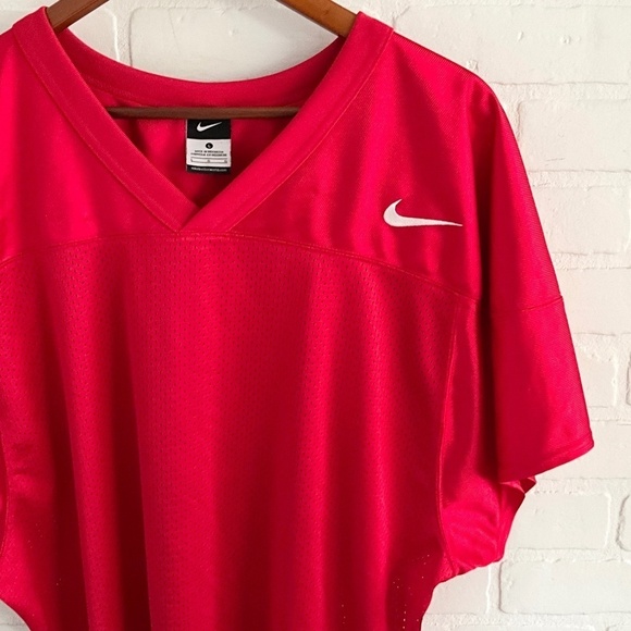 Nike Men’s Jersey Football Speed NFL Solid Red Size L Blokecore A05149-657 Flaw - Picture 3 of 11